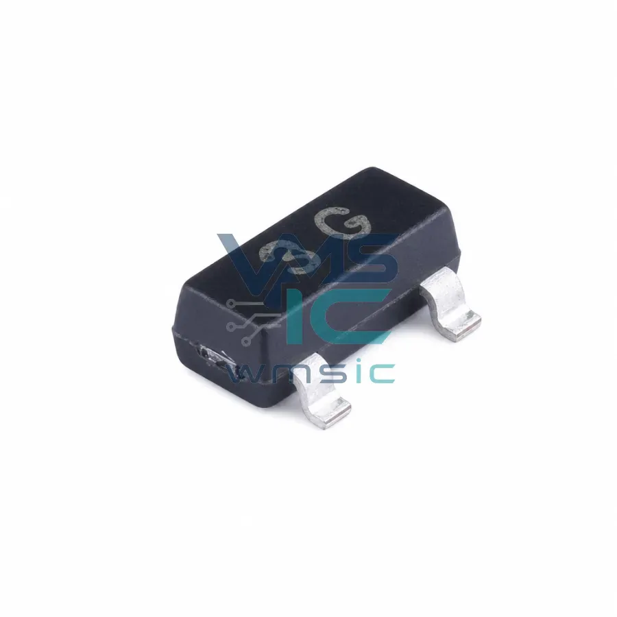 BC857 Транзистор PNP 45В 0.1А hFE 420-800, SOT-23 Корпус