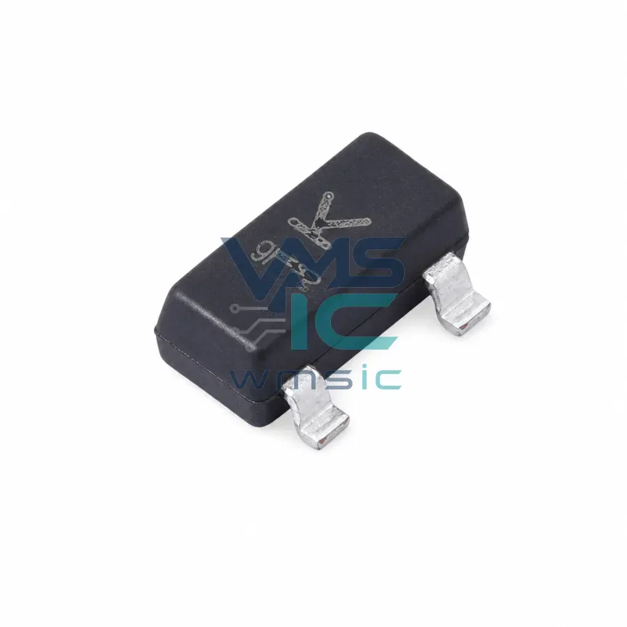 Транзистор BC848 NPN 100мА 30В hFE 200-450 BC848 BC848(RANGE:200-450) SOT-23 Корпус
