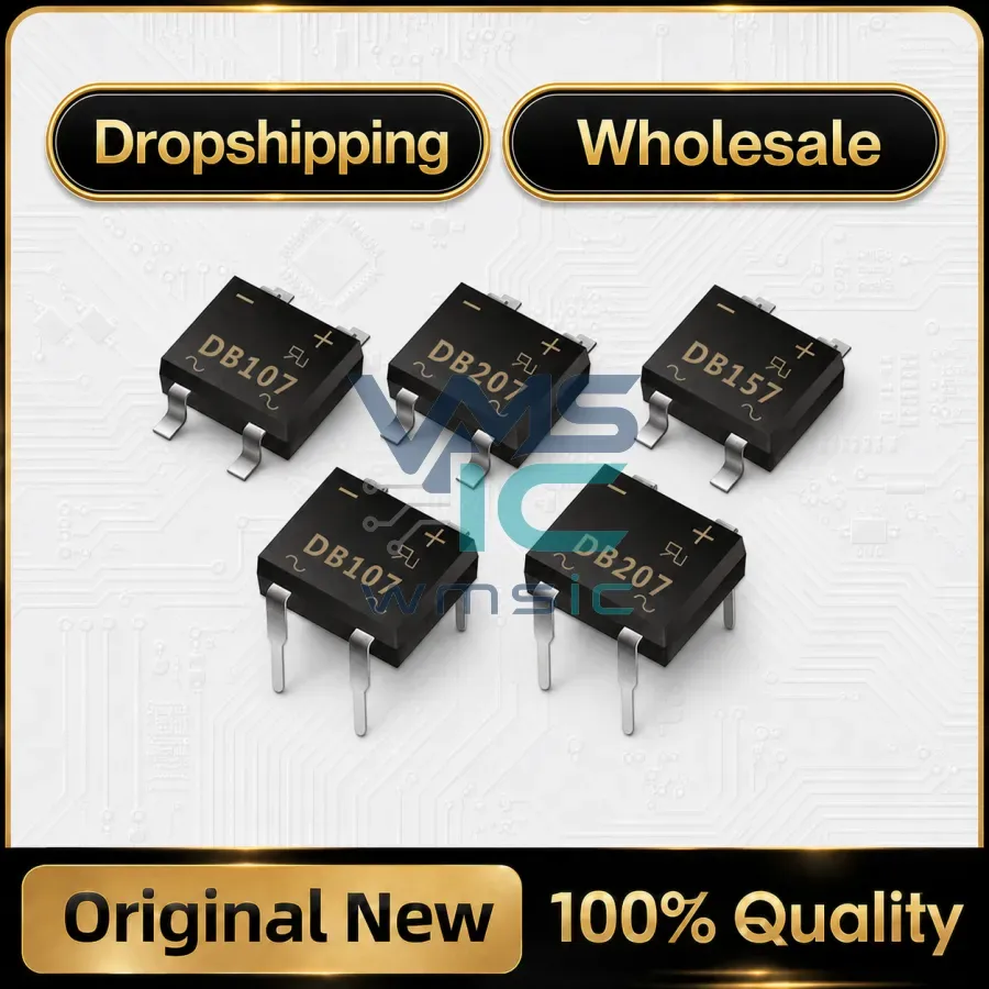20PCS DB207 DIP-4 Bridge Rectifiers 1000V 2A DB104 157 DB107 207S DB107S DF06S DF10S DB307S DF08 DF1510S SOP-4 Chipset PUMUDDSY Package