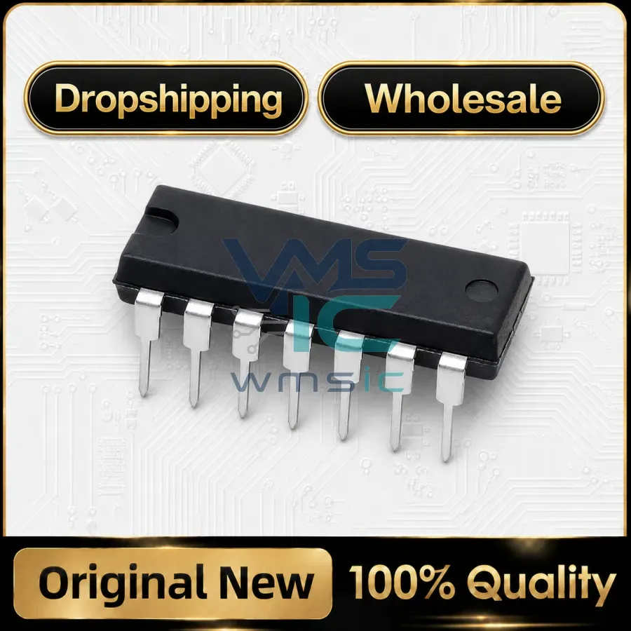 10Pcs New CD4060 CD4066 CD4069 CD4070 CD4071 CD4081 CD4093 CD4094 CD4511 CD4518 CD40106 CD4015 CD4019 BE DIP16 DIP14 IC Chip Package
