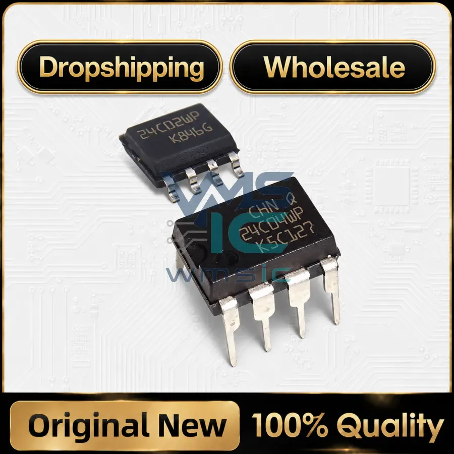 5PCS New 24C01WP 24C02WP 24C04WP 24C08WP 24C16WP 24C32WP 24C64WP SOP-8 DIP-8 M24C02 M24C04 M24C08 M24C16 M24C32 M24C64 -WMN6TP Package