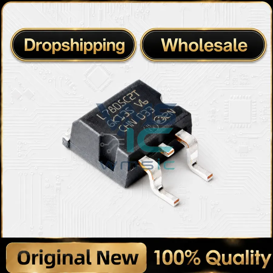 5PCS SMD three-terminal regulator L7805C2T 7806 7808 7809 TO-263 (D2PAK) original authentic L7812CD2T L7815 L7824CD2T Package