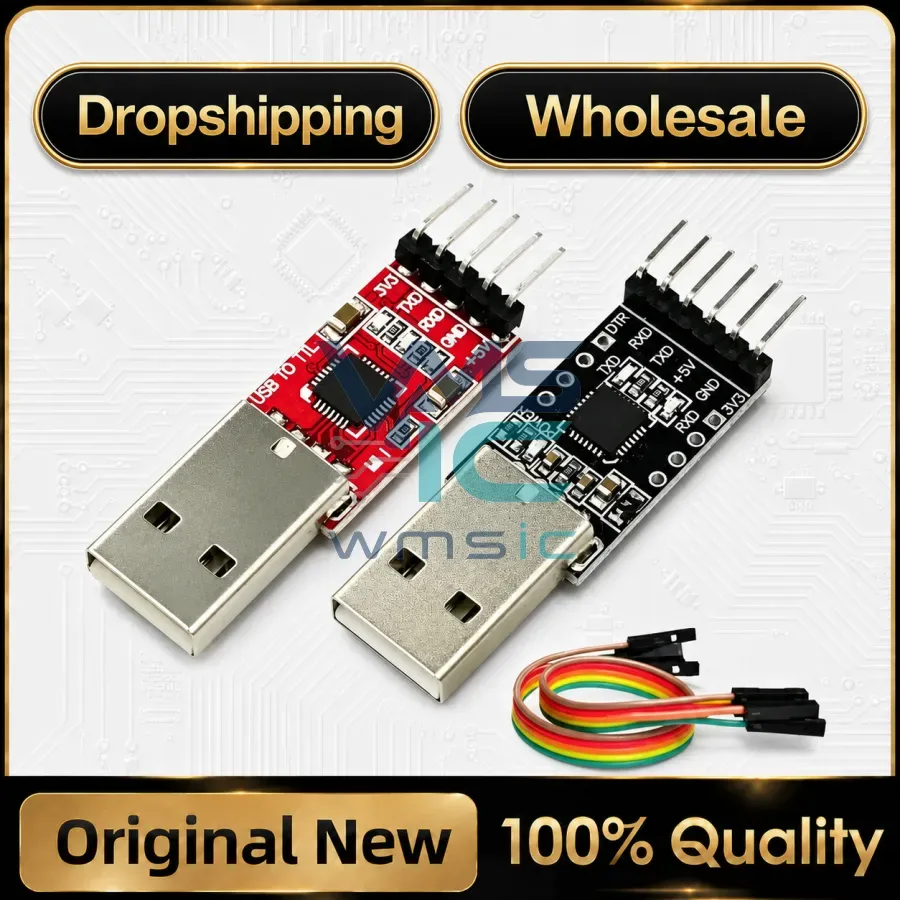 1pcs CP2102 USB 2.0 to UART TTL 5PIN Connector Module Serial Converter STC Replace CP9102 USB for Aduino USB to TTL Download Package