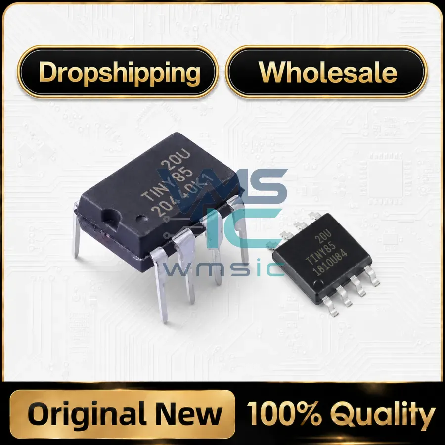 2Pcs ATTINY85-20PU ATTINY85 DIP-8 ATTINY85-20SU SOIC-8 IC Chip In Stock Wholesale Package