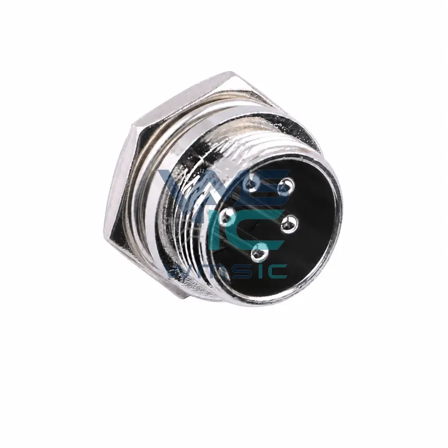 XD-GX16-5P-M 5-Pin Aviation Connector Male Plug XD-GX16-5P-M Through Hole Package