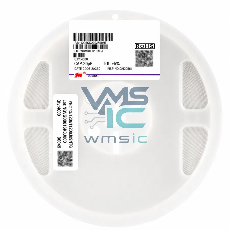 1206 SMD Capacitor 20pF 200 50V+/ 5% C0G 1206CG200J500NT Package