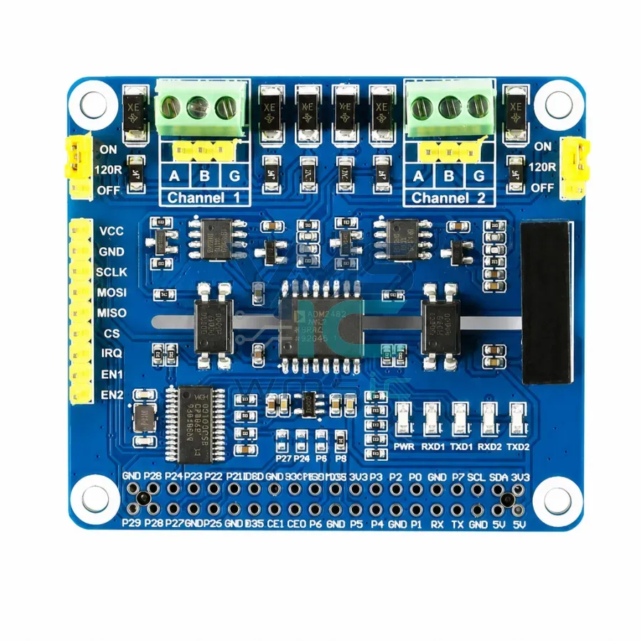 Плата расширения SC16IS752/SP3485 Корпус