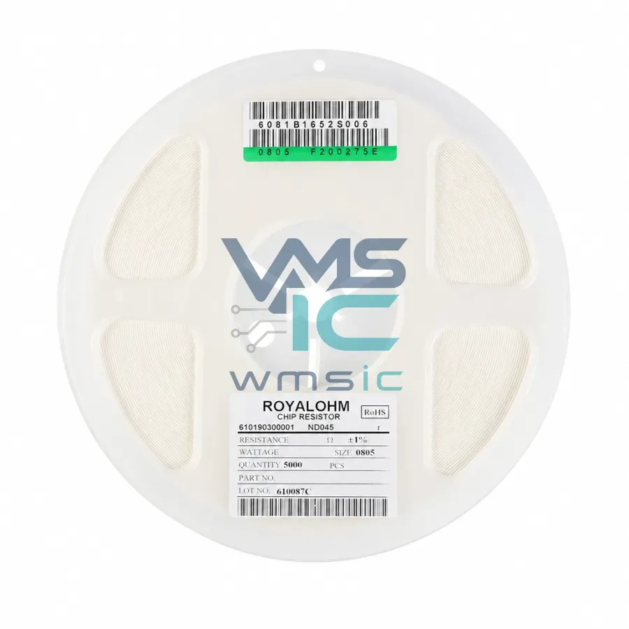 0805W8F6204T5E 0805 SMD Resistor 6.2M Ohm 6M2 1/8W 1% Tolerance 50 Pcs 0805W8F6204T5E Package