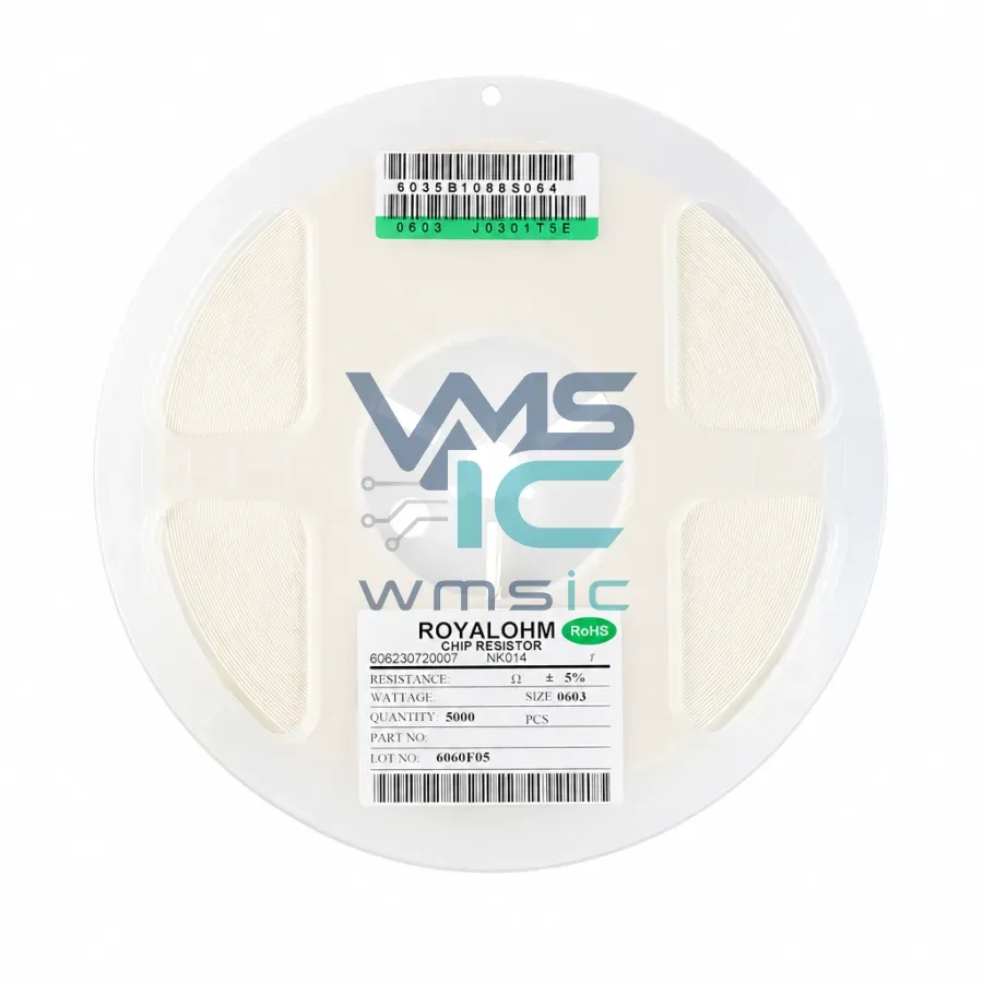 0603 SMD Resistor 10M Ohm 1/10W+/ 5% 0603WAJ0106T5E 200 Pcs 0603WAJ0106T5E Package