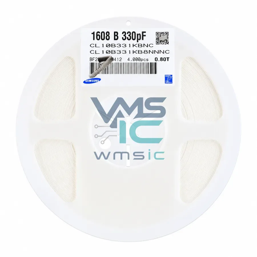 0603 SMD Capacitor 330pF 331+/ 10% 50V X7R CL10B331KB8NNNC 50pcs CL10B331KB8NNNC50 Package