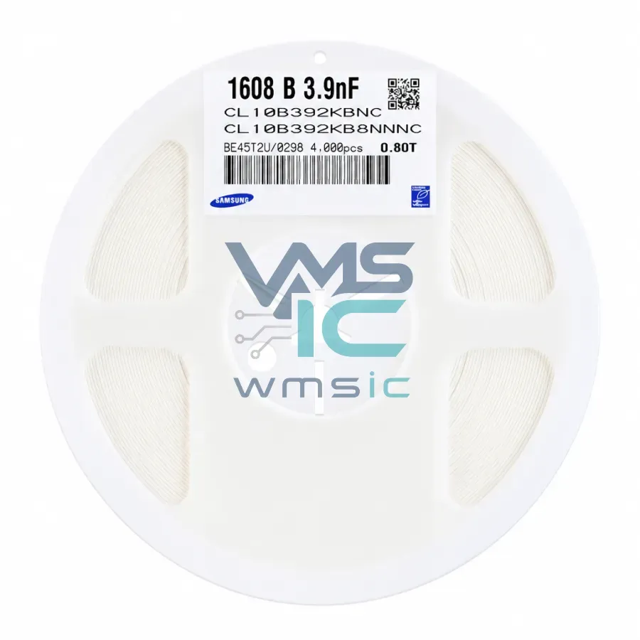 0603 MLCC SMD Capacitor 3.9nF 392+/ 10% 50V X7R CL10B392KB8NNNC 50pcs CL10B392KB8NNNC Package