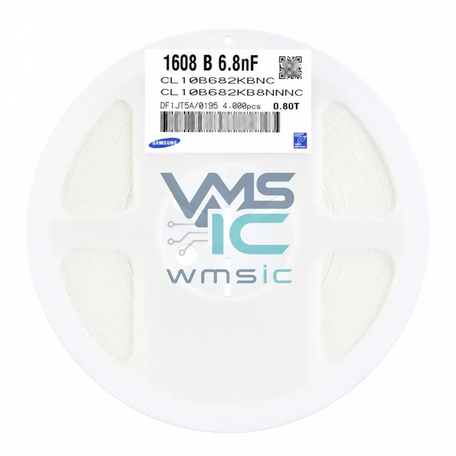 0603 SMD Capacitor 6.8nF 682+/ 10% 50V X7R CL10B682KB8NNNC 50pcs CL10B682KB8NNNC Package