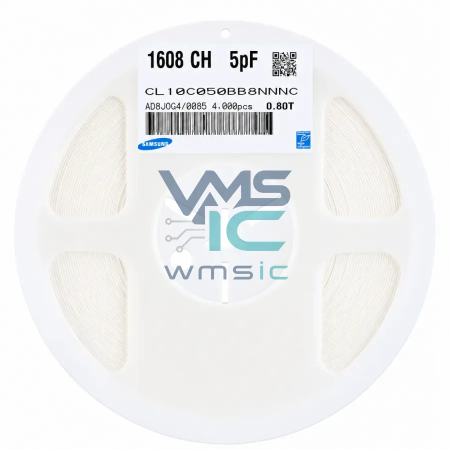 0603 SMD Capacitor 5pF 050+/ 0.1pF 50V C0G CL10C050BB8NNNC 50pcs CL10C050BB8NNNC Package