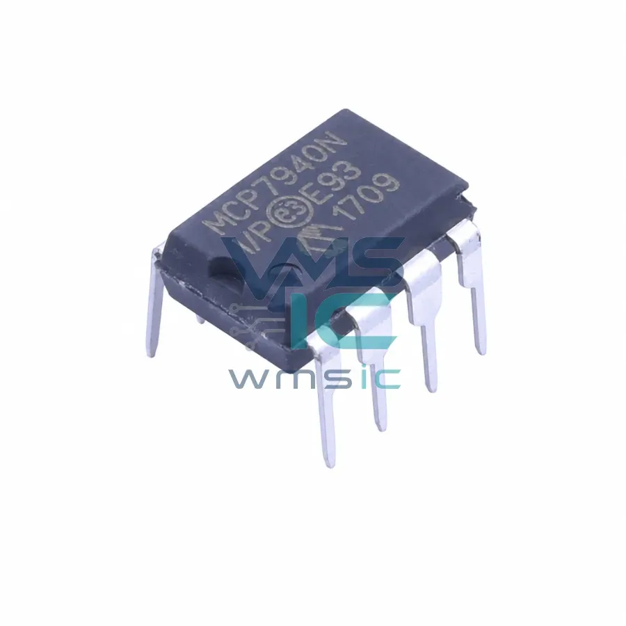 电池供电的I²C即時時钟/日历，帶SRAM MCP7940N DIP-8 封裝