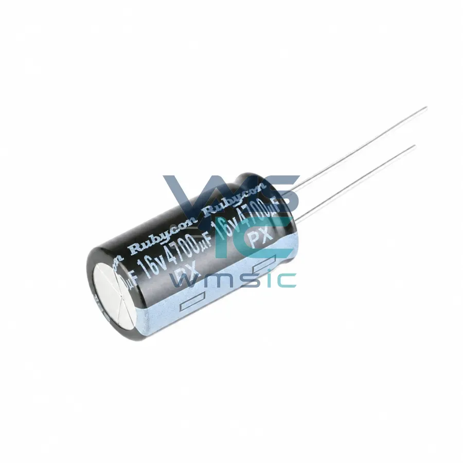 Through Hole Aluminum Electrolytic Capacitor 16V 4700uF 20% 12.5x25mm 16PX4700MEFC12.5X25 Package