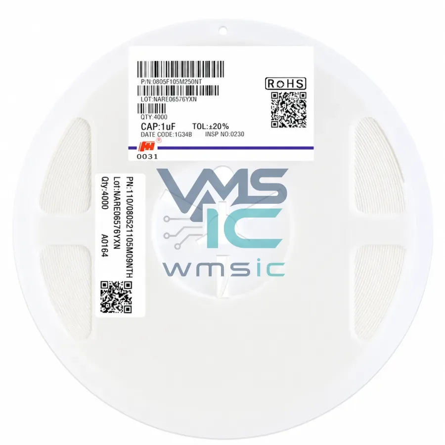 Чип-конденсатор SMD 0805 1 мкФ 25 В Y5V ±20% 0805F105M250NT, 50 шт. Корпус