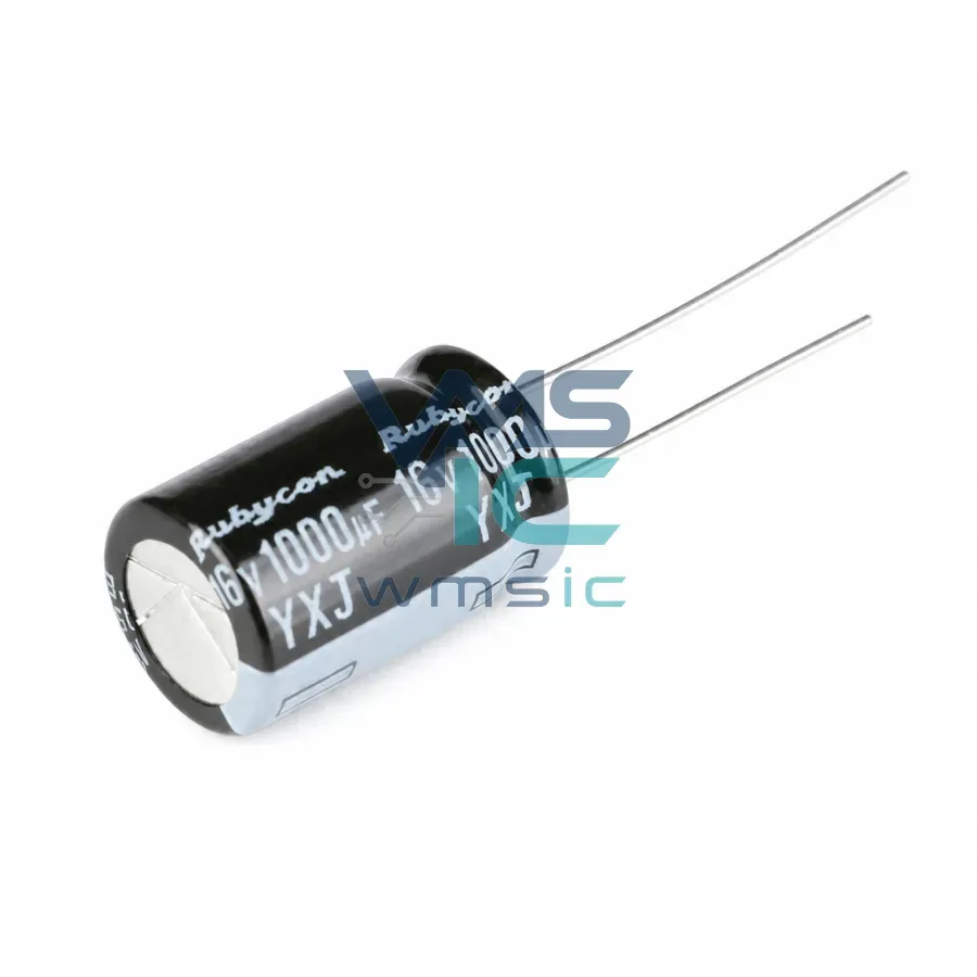 16YXJ1000MFFC10X16 Through-Hole Electrolytic Capacitor 16V 1000uF+/ 20% 10x16mm 5 Pcs 16YXJ1000MFFC10X16 Package