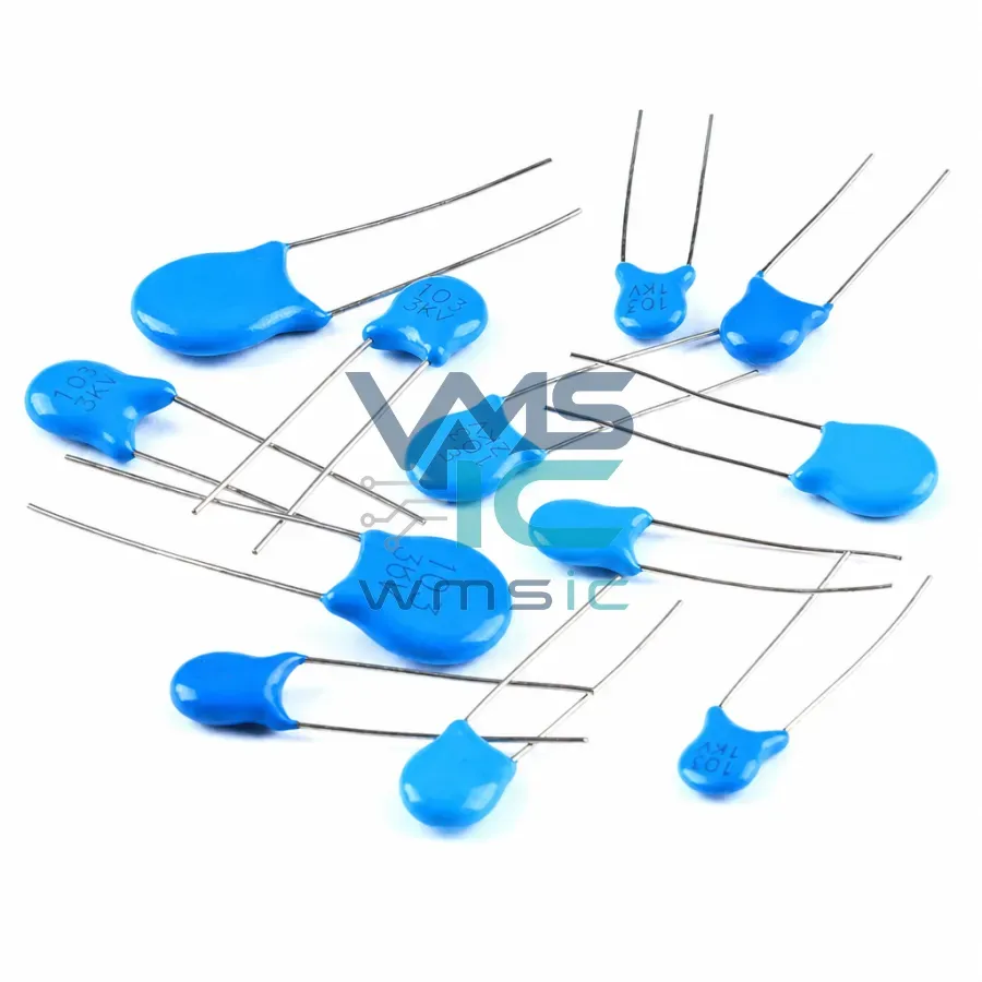 High Voltage Ceramic Disc Capacitor 1KV 2KV 3KV 101 102 103 221 222 223 471 472 Package