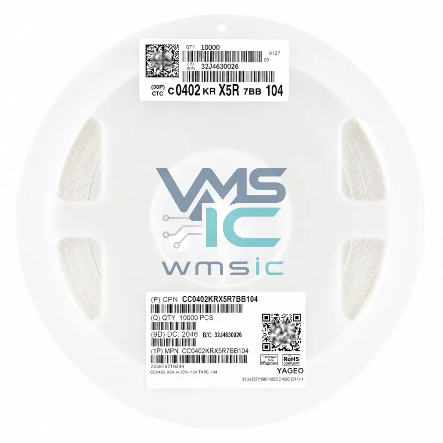Конденсатор 100nF CC0402KRX5R7BB104 Корпус