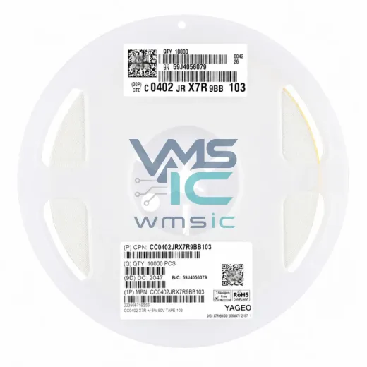 原装 0402贴片电容 10nF(103) ±5% 50V X7R CC0402JRX7R9BB103