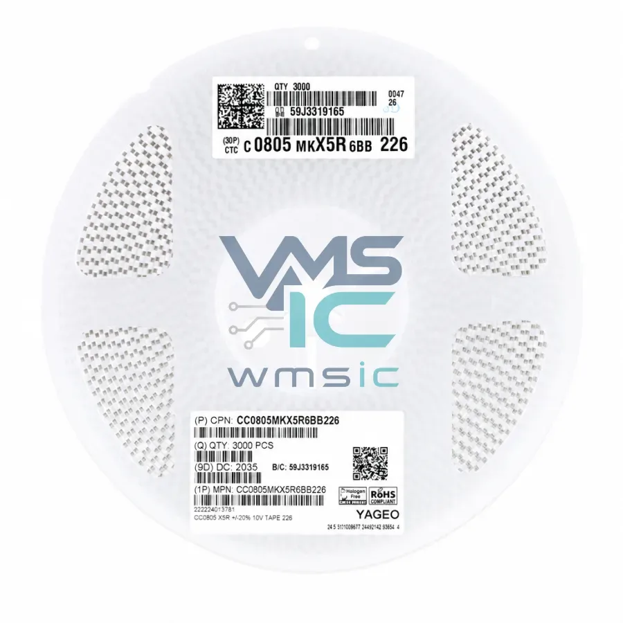 CC0805MKX5R6BB226 0805 SMD Ceramic Capacitor 22uF 226+/ 20% 10V X5R CC0805MKX5R6BB226 Package
