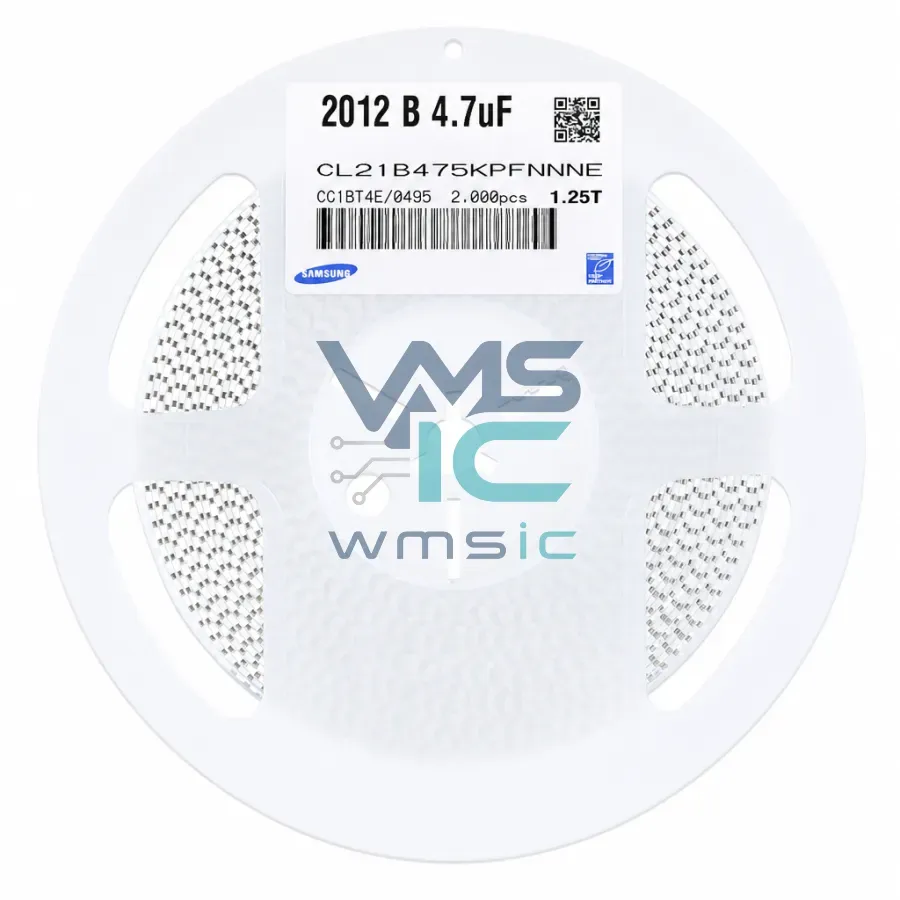 0805 SMD Ceramic Capacitor 4.7uF 475+/ 10% 10V X7R CL21B475KPFNNNE 50Pcs CL21B475KPFNNNE Package
