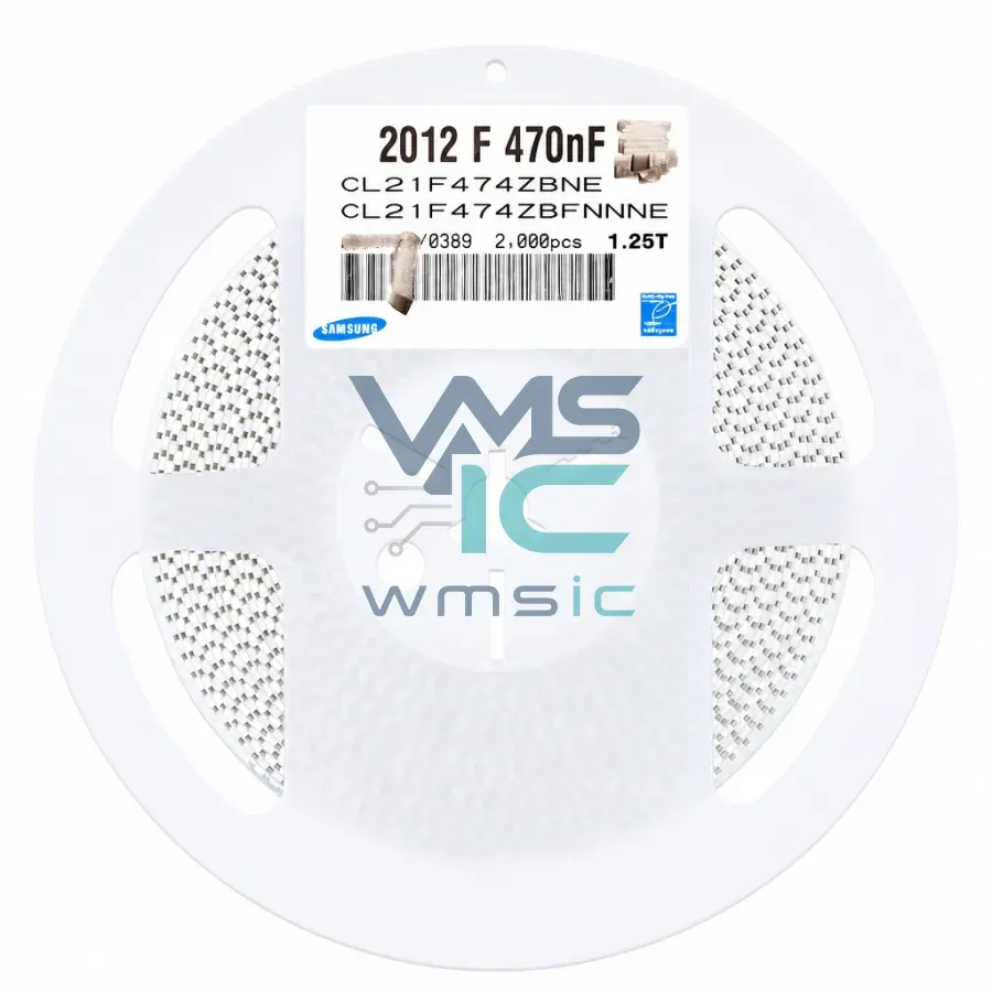 0805 MLCC SMD Capacitor 470nF 474 -20/+ 80% 50V Y5V CL21F474ZBFNNNE Package
