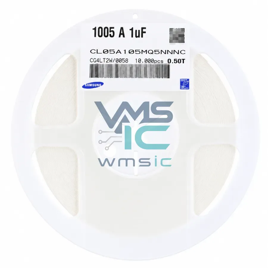 CL05A105MQ5NNNC 0402 SMD Capacitor 1uF 6.3V X5R+/ 20% 50 Pcs CL05A105MQ5NNNC Package