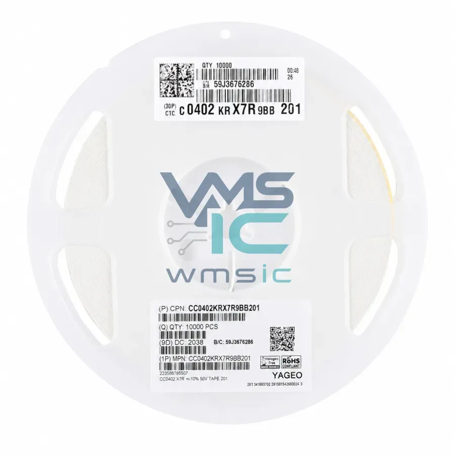 CC0402KRX7R9BB201 0402 SMD Capacitor 200pF 50V X7R+/ 10% CC0402KRX7R9BB201 Package