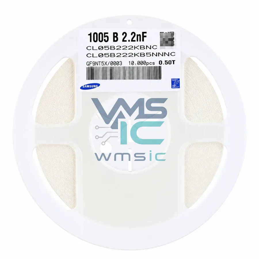 CL05B222KB5NNNC 0402 SMD Capacitor 2.2nF 50V X7R+/ 10% 50 Pcs CL05B222KB5NNNC Package