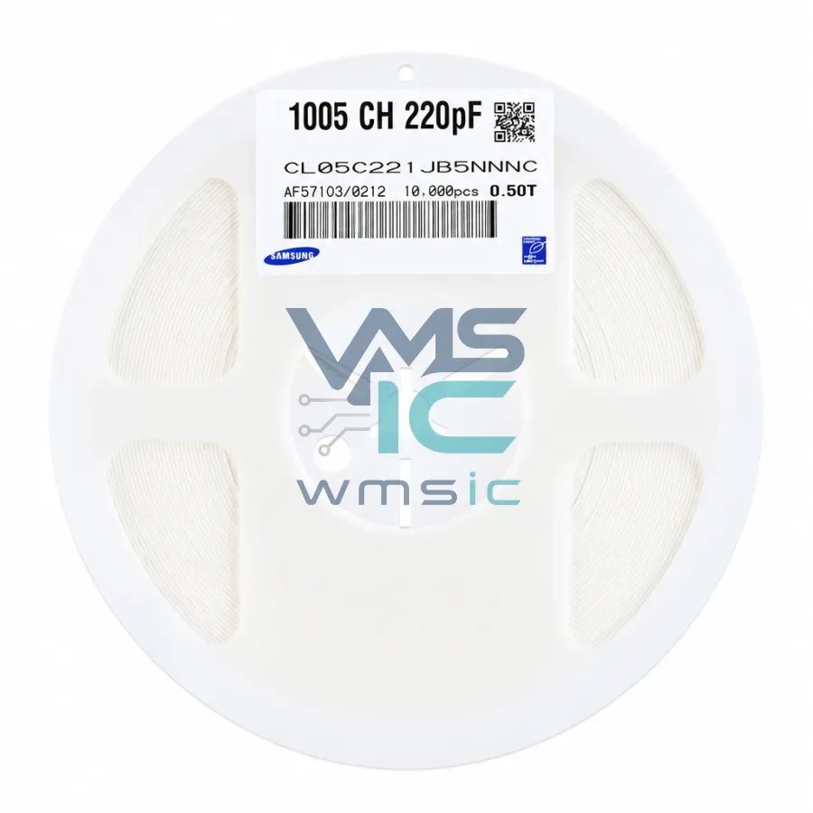 0402 SMD Capacitor 220pF+/ 5% 50V C0G CL05C221JB5NNNC 50Pcs CL05C221JB5NNNC Package