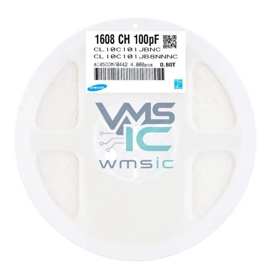0603 SMD Capacitor 100pF+/ 5% 50V C0G CL10C101JB8NNNC 50 Pcs CL10C101JB8NNNC Package