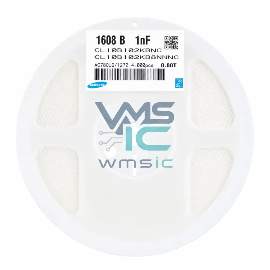 CL10B102KB8NNNC 0603 SMD Capacitor 1nF 50V+/ 10% X7R 50 Pcs CL10B102KB8NNNC Package