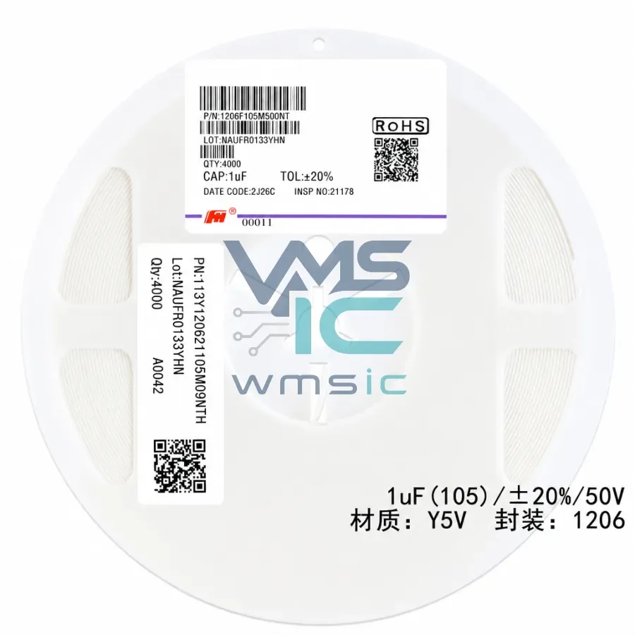 10 шт. Конденсатор 1uF 1206F105M500NT Корпус