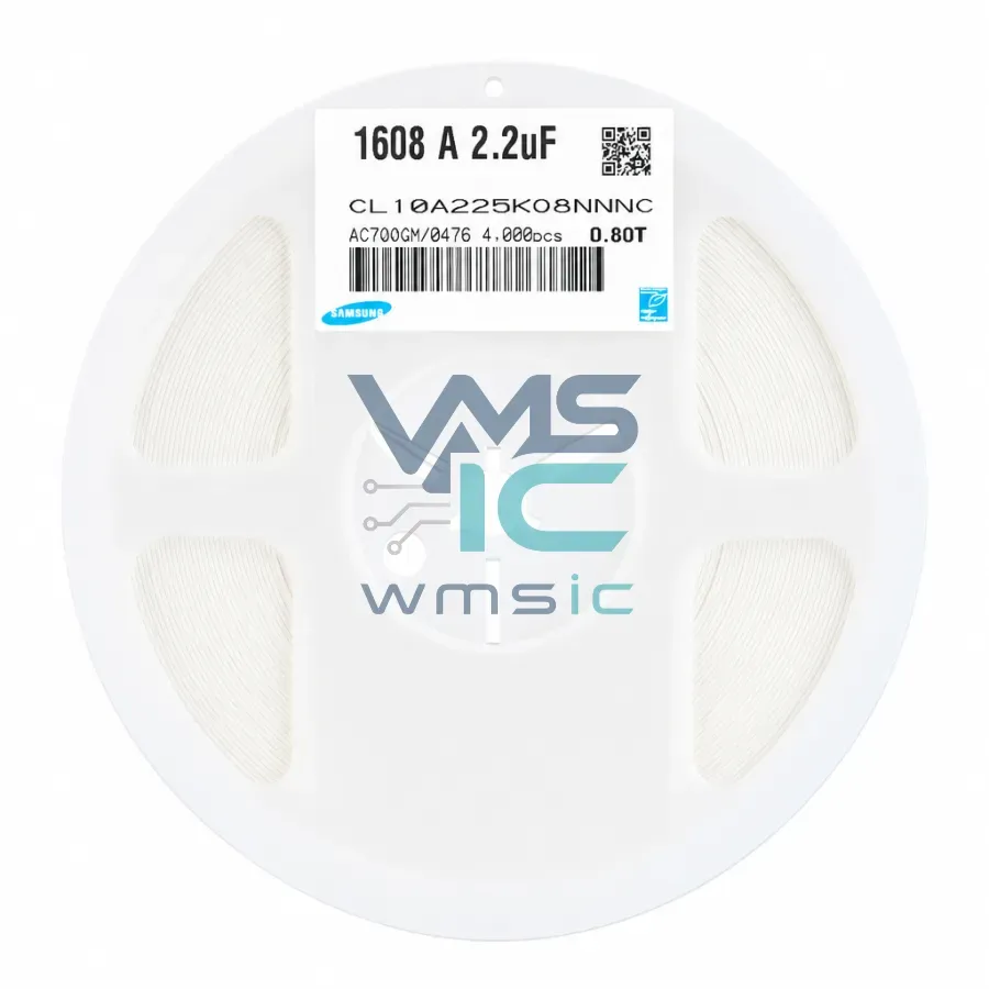 0603 SMD Capacitor 2.2uF 16V+/ 10% X5R CL10A225KO8NNNC 50 Pcs CL10A225KO8NNNC Package