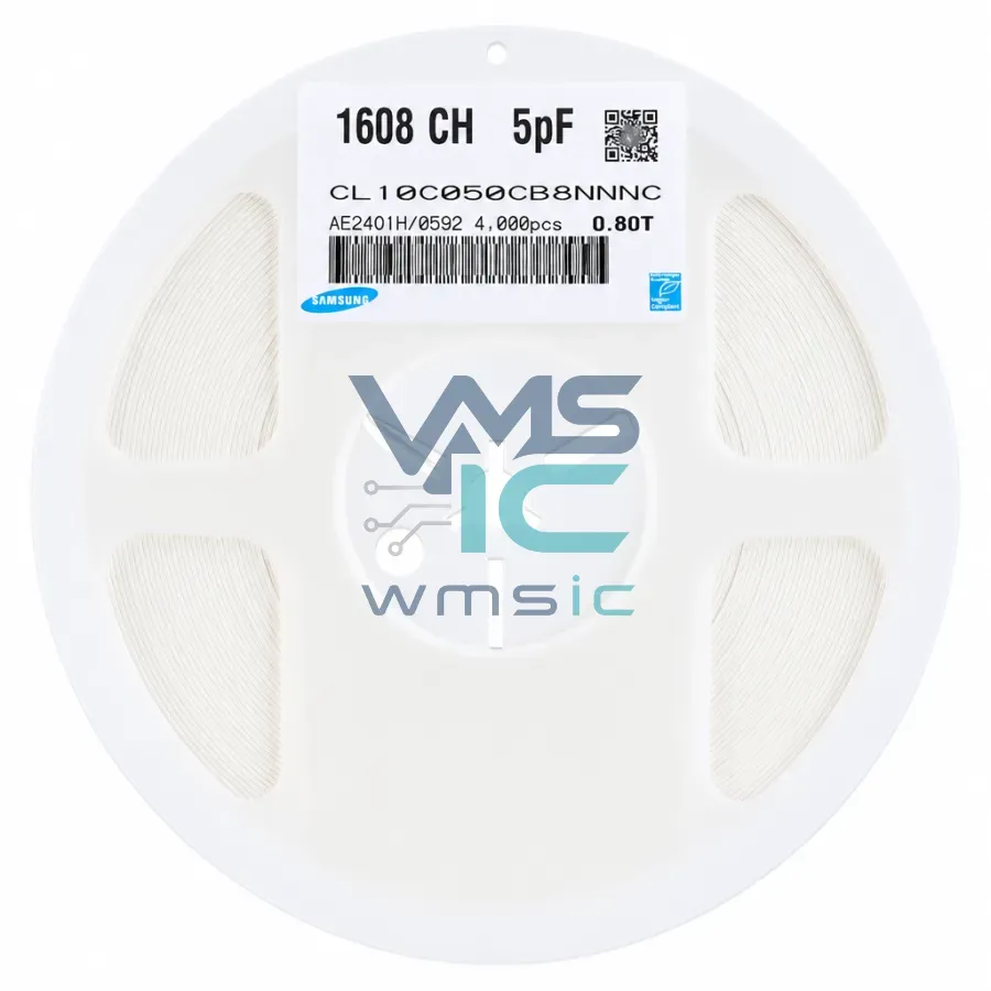 0603 SMD Capacitor 5pF+/ 0.25pF 50V C0G CL10C050CB8NNNC 50 Pcs CL10C050CB8NNNC Package