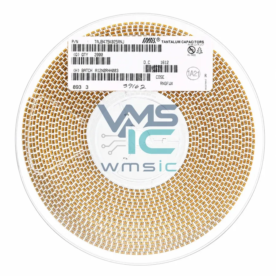 1210 3528 SMD Tantalum Capacitor Case B 25V 4.7uF+/ 10% TAJB475K025RNJ 3528B Package