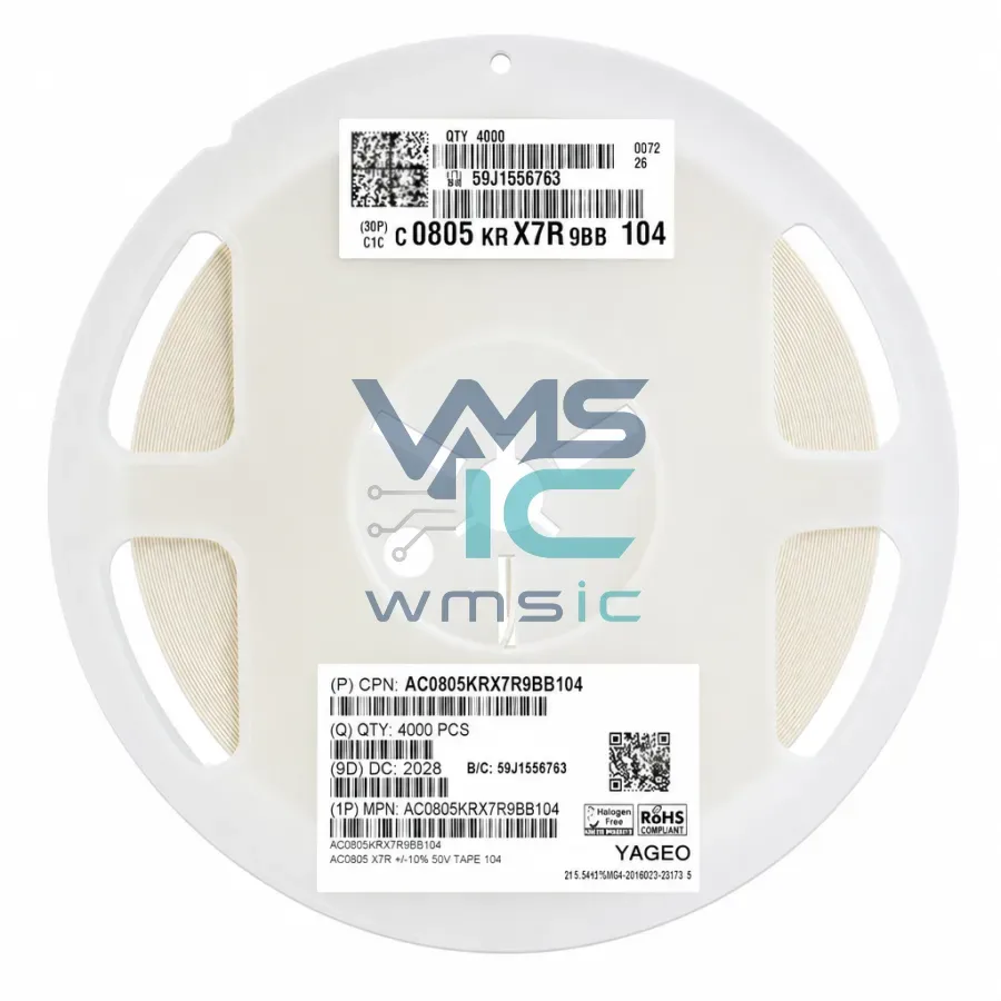 Конденсатор керамический SMD 0805 100 нФ 50 В X7R AC0805KRX7R9BB104 Корпус