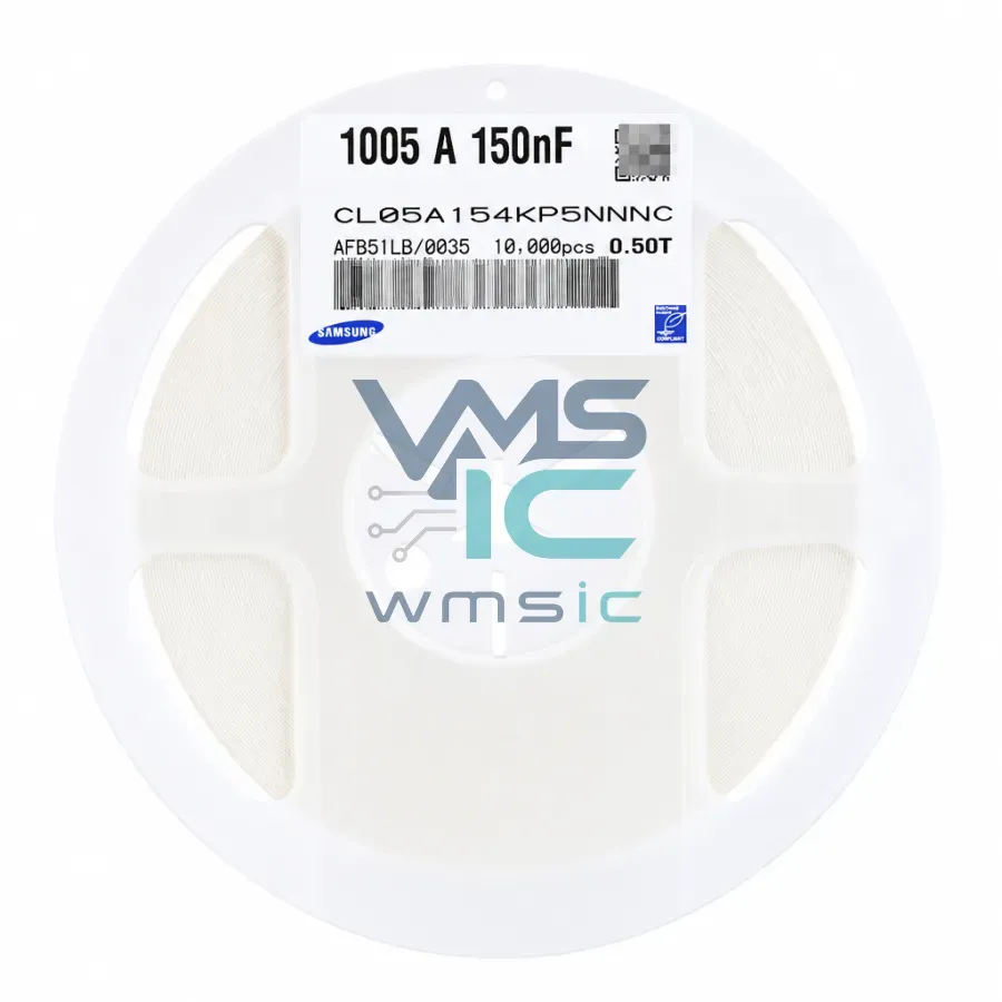 0402 SMD Ceramic Capacitor 150nF 154 10V X5R CL05A154KP5NNNC 50pcs CL05A154KP5NNNC Package