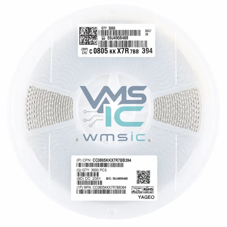 Конденсатор 390nF CC0805KKX7R7BB394 Корпус