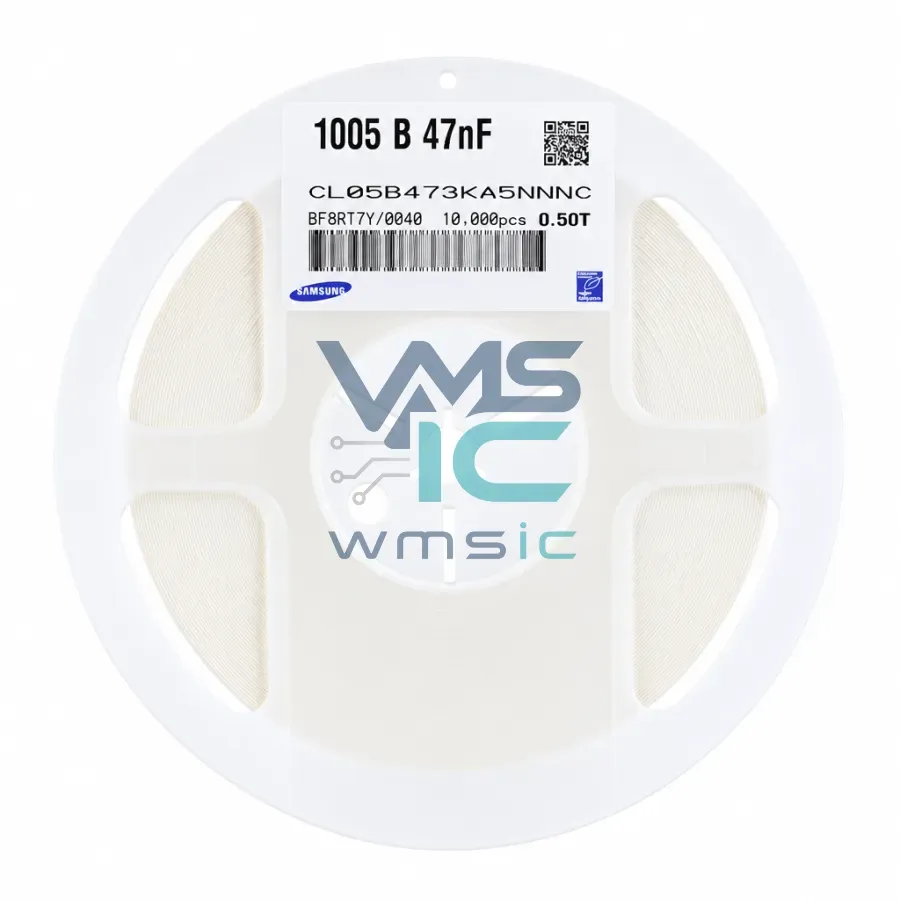 0402 SMD Ceramic Capacitor 47nF 473 25V X7R CL05B473KA5NNNC 50pcs CL05B473KA5NNNC Package