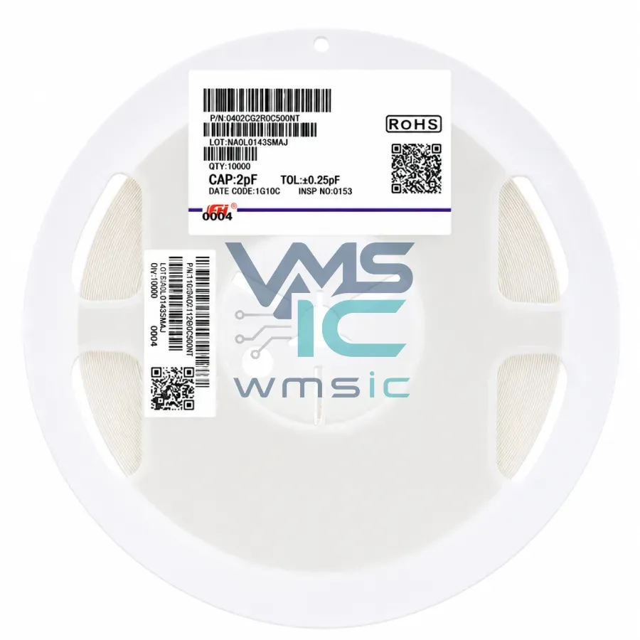 0402 SMD Ceramic Capacitor 2pF+/ 0.25pF 50V C0G 0402CG2R0C500NT 100pcs 0402CG2R0C500NT Package