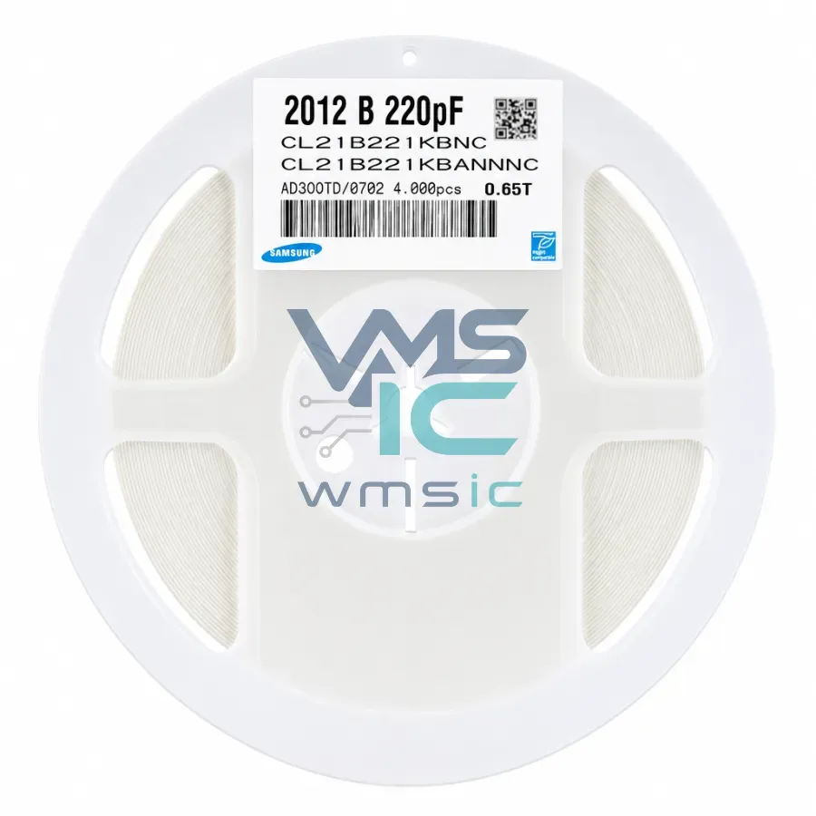 0805 SMD Ceramic Capacitor 220pF+/ 10% 50V X7R CL21B221KBANNNC 50pcs CL21B221KBANNNC Package