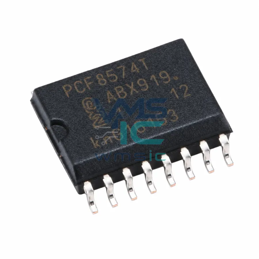 Микросхема расширителя ввода-вывода PCF8574T, 8 бит I2C, SOIC-16 Корпус