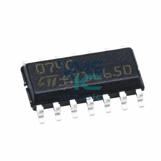 Четырехканальный операционный усилитель TL074CDT, SOIC-14