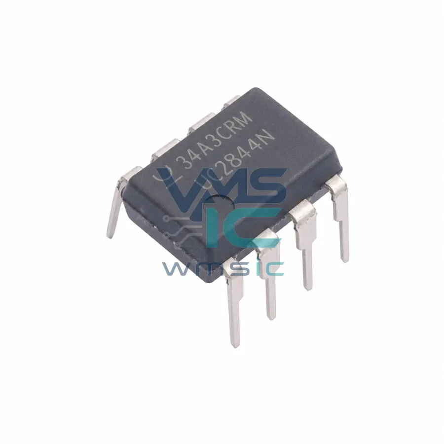 ШИМ-контроллер тока UC2844N, 12V-28V, DIP-8 Корпус