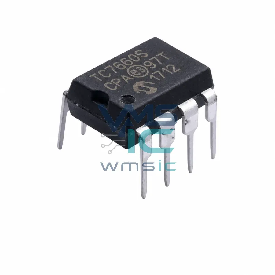 Зарядовый насос TC7660SCPA, 1.5В-12В, PDIP-8 Корпус