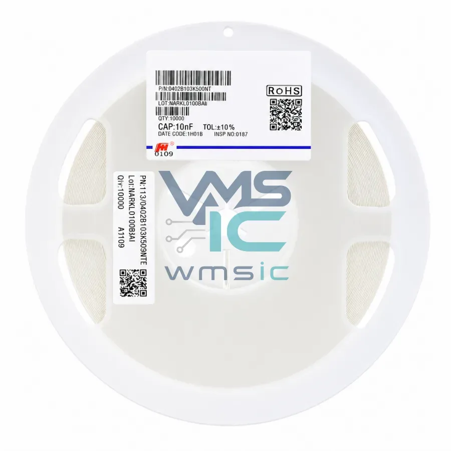 0402 SMD Capacitor 10nF 103+/ 10% 50V X7R 0402B103K500NT 100pcs 0402B103K500NT Package