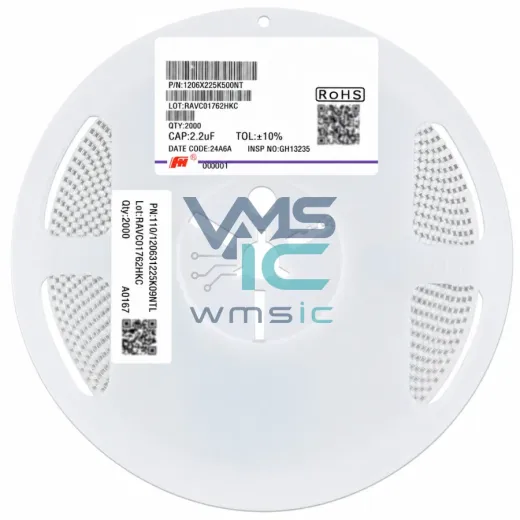 Конденсатор SMD 1206 2.2 мкФ ±10% 50В X5R 1206X225K500NT (10 шт)