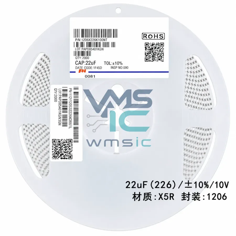 Конденсатор керамический SMD 1206 22мкФ 10В X5R 1206X226K100NT, 10 шт. Корпус